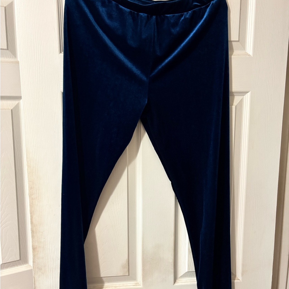 SHEIN Blue Velvet Pants | Size XL | New | Never Worn